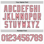 Custom Name Number Womens Pink Black V-Neck Cropped Baseball Jersey - Personalized White Medium Team Apparel Personalized