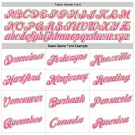 Custom Womens V-Neck Baseball Jersey - Personalized White Neon Green-Pink with Name & Number - Cropped Style Personalized