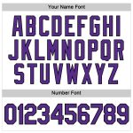 Custom Name and Number Personalized Womens V-Neck Cropped Baseball Jersey White Purple Black Personalized Women's White Purple-Black