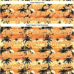 Personalized Baseball Jersey with Tropical Hawaii Palm Trees Design, Custom Name and Number, Yellow Bay Orange-White 3D Pattern