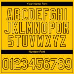 Custom Dollar Sign Money Theme Performance T-Shirt with 3D Yellow Black Pattern - Personalized Team Name & Number Personalized