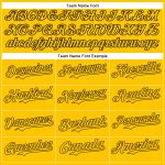 Custom Name Number Baseball Jersey - Personalized 3D Black Yellow Gradient Irregular Design Team Apparel Personalized Yellow