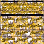 Custom Oktoberfest Beer Festival T-Shirt with Personalized 3D Yellow Black Pattern, Team Name & Number - Performance Shirt