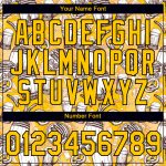 Custom Oktoberfest Beer Festival T-Shirt with Personalized 3D Yellow Black Pattern, Team Name & Number - Performance Shirt