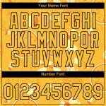 Personalized Summer Holiday Fruit T-Shirt with Custom Name and Number - Yellow Black 3D Pattern Design Team Wear Personalized