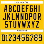 Custom Name and Number Personalized Black-White Yellow Black Pinstripe Authentic Baseball Jersey Personalized Yellow Black