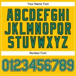 Custom Name Number Baseball Jersey - Personalized Yellow Black Pinstripe Kelly Green White Authentic Design Personalized
