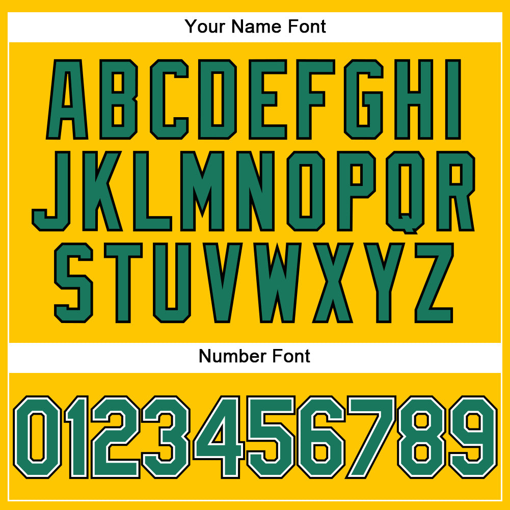 Personalized Yellow Black Pinstripe Kelly Green-White Authentic Baseball Jersey Team Custom Name and Number Custom Name Number Baseball Jersey - Personalized Yellow Black Pinstripe Kelly Green White Authentic Design Personalized - Image 5