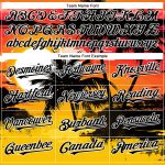 Custom Name and Number Authentic Baseball Jersey with Yellow Black White 3D Palm Trees Design for Beach Hawaii Personalized