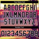 Custom Name and Number Baseball Jersey with 3D Pattern and Hawaii Palm Trees, Personalized Yellow Black-White Design Personalized