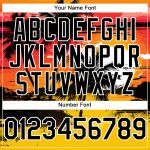 Custom Name and Number Authentic Baseball Jersey with Yellow Black White 3D Palm Trees Design for Beach Hawaii Personalized