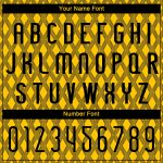 Custom Geometric Shape Volleyball Jersey with Personalized Name & Number - Yellow Black White Team Uniform Personalized Yellow