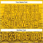 Custom Name and Number Personalized Soccer Jersey - Yellow Brown Sublimation Uniform for Team Personalized Yellow Brown Sublimation