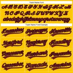 Custom Yellow Crimson-Black Authentic Baseball Jersey with Personalized Name and Number - Team Spirit Apparel Personalized
