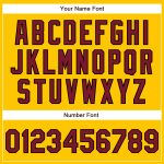 Custom Yellow Crimson-Black Authentic Baseball Jersey with Personalized Name and Number - Team Spirit Apparel Personalized