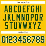 Personalized Green-White Pinstripe Baseball Jersey with Custom Name and Number | Authentic Team Apparel Personalized Yellow
