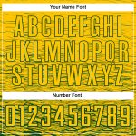 Custom Name and Number Soccer Jersey - Personalized Yellow Green Sublimation Team Uniform Personalized Yellow Green Sublimation