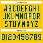 Custom Personalized Baseball Jersey with Name and Number - Yellow Green-White Authentic Team Gear Personalized Yellow Green-White