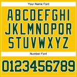 Authentic Personalized Baseball Jersey in Yellow Green-White Color Personalized Yellow Green-White Authentic Baseball Jersey