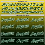Custom Name Number Fade Fashion Baseball Jersey - Personalized Yellow Green-White Team Personalized Yellow Green-White Authentic