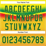 Custom Name Number Baseball Jersey - Personalized 3D Pattern Design in Yellow Kelly Green Abstract Dots Personalized Yellow