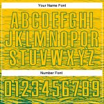 Custom Name Number Soccer Jersey Uniform - Personalized Yellow Kelly Green Sublimation Team Design Personalized Yellow Kelly