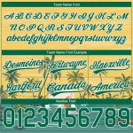 Custom Name and Number Basketball Shorts Hawaii Palm Trees Pattern Yellow Kelly Green White 3D Design Personalized Yellow