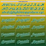 Customizable Fade Baseball Jersey - Personalized Yellow Kelly Green-White with Name and Number Personalized Yellow Kelly