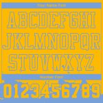 Custom Basketball Jersey Sublimation Suit with Name and Number - Personalized Yellow Light Blue Color Splash Round Neck Personalized