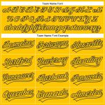 Custom Name and Number Authentic Baseball Jersey - Personalized Yellow and Navy Team Jersey Personalized Yellow Navy Authentic