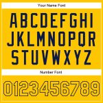 Custom Name and Number Authentic Baseball Jersey - Personalized Yellow and Navy Team Jersey Personalized Yellow Navy Authentic