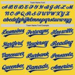Custom Name and Number Personalized Yellow Navy-Light Blue Golf Polo Shirt - Performance Vapor Team Apparel Personalized