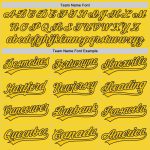 Custom Name Number Personalized Yellow Navy Golf Polo Shirt Performance Vapor Personalized Yellow Navy Performance Vapor