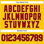 Custom Name and Number Yellow Navy Pinstripe Red Authentic Baseball Jersey Personalized Yellow Navy Pinstripe Red Authentic