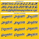 Personalized Baseball Jersey in Yellow, Navy, and White - Authentic Design Personalized Yellow Navy-White Authentic Baseball