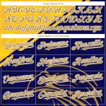 Custom Name and Number Personalized Eagle Baseball Jersey - Yellow Old Gold Navy 3D Pattern Design Personalized Yellow Old