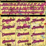 Custom Tropical Hawaii Palms 3D Pattern Performance T-Shirt Personalized Name and Number - Yellow Pink-Black Design Personalized
