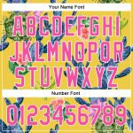 Custom Name and Number Cactus Festival Baseball Jersey - Personalized 3D Yellow Pink-White Design Personalized Yellow Pink-White