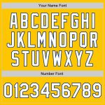 Custom Yellow Pinstripe Baseball Jersey with Name and Number - White-Royal Authentic Fade Fashion Personalized Yellow Pinstripe