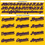 Personalized Yellow Purple Black Baseball Jersey for Men and Women - Authentic Design Personalized Yellow Purple-Black Authentic
