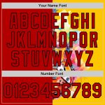 Custom Name Number Baseball Jersey Watercolor Guitar Music Festival 3D Pattern Yellow Red Black Design Personalized Yellow