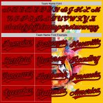 Custom Name Number Baseball Jersey Watercolor Guitar Music Festival 3D Pattern Yellow Red Black Design Personalized Yellow