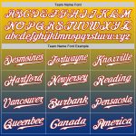 Custom Name and Number Personalized Yellow Red-Royal Baseball Jersey - Authentic Fade Fashion Team Gear Personalized Yellow