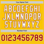 Custom Name and Number Authentic Baseball Jersey with 3D Twinkle Star Gradient Design in Yellow Red-White Personalized Yellow