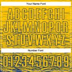Custom Team Soccer Jersey - Personalized Yellow Royal Sublimation Uniform with Name & Number Personalized Yellow Royal Sublimation