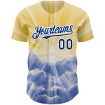Personalized Jesus Christ Baseball Jersey with Yellow Royal-White 3D Pattern, Custom Name & Number, Authentic Team Design