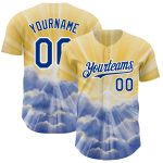 Personalized Jesus Christ Baseball Jersey with Yellow Royal-White 3D Pattern, Custom Name & Number, Authentic Team Design
