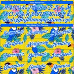 Custom Name and Number Tropical Hawaii Plant Performance T-Shirt with Bird, Personalized Yellow and White 3D Pattern Design