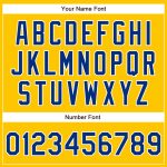Custom Name and Number Personalized Baseball Jersey - Yellow Royal White Authentic Team Jersey Personalized Yellow Royal-White
