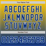 Custom Team Name and Number Baseball Jersey - Personalized Yellow Royal-White Authentic Fade Fashion Jersey Personalized